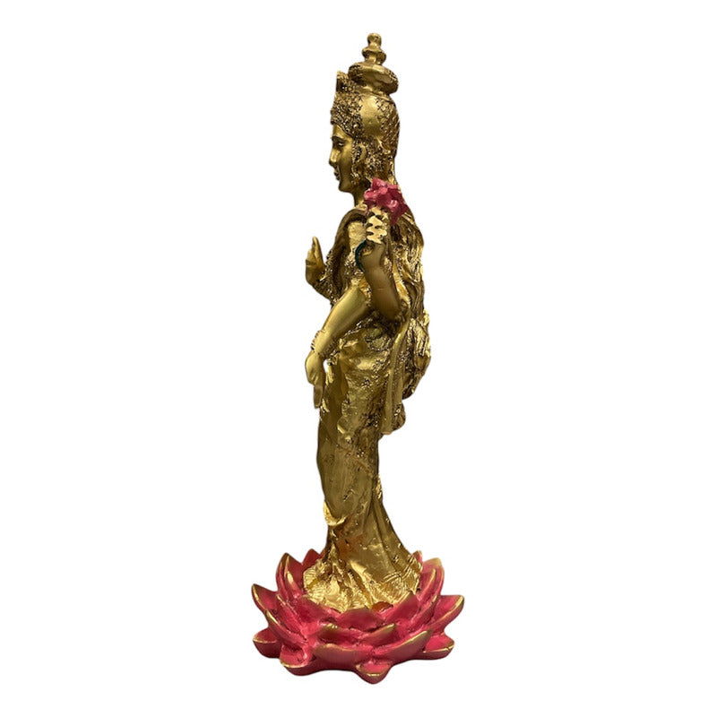 Lakshmi Goddess of Fortune Handmade Resin Ritualized.