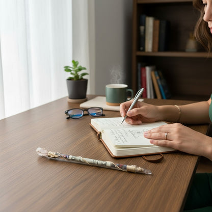 Vara De Poder Dorada Con Cuarzos Hecha A Mano Artesania