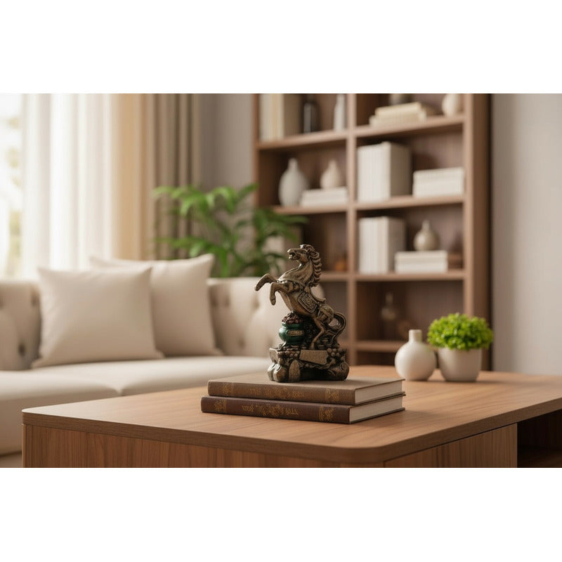 Caballo Figura De Resina Año Chino 8x5cm