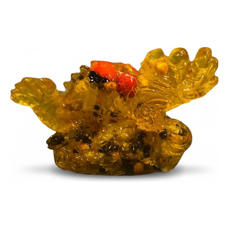 Dragón De Resina Transparente Figura Encapsuladas 2cm Altura