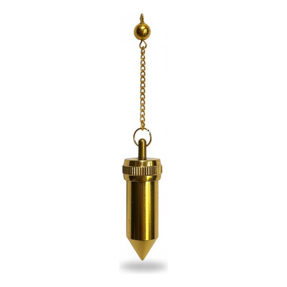 Pendulo Testigo Laton Varios Modelos Radiestesia Reiki 5 Cm by HEREJE