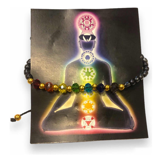 7 Chakras Chaquiron Bracelet Woven from Thread