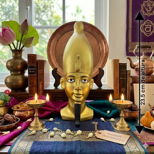 Osiris Estatua De Resina 23.5 Cm De Alto Dorado