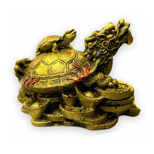 Resin Dragon Turtle Guardian of National Wealth 4cm