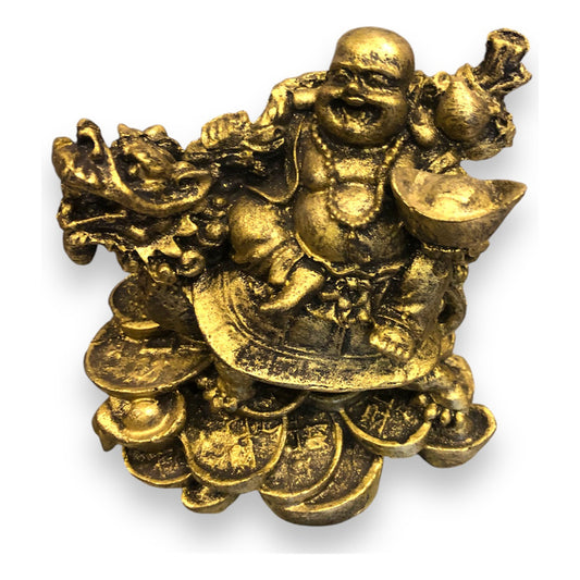 Buddha Turtle Dragon Resin Figure