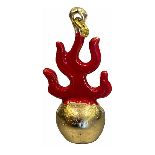 Fireball Feng Shui Amulet Gold Plated 3 cm High