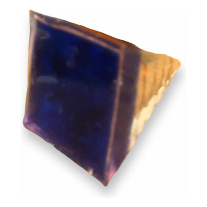 Pirámide De Orgonita 7cm Con Resina Color Azul