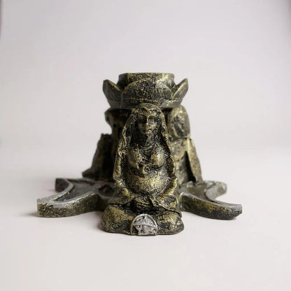 Triple Diosa Escultura De Resina Cascada De Humo 7cm Altura