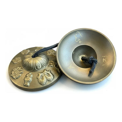 Cymbalo Tibetano Cuenco 7 Metales Indu 7.5 Cm