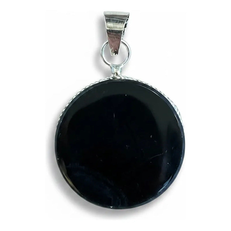 Obsidiana Dije De 25mm Negro by HEREJE