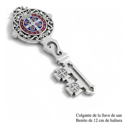 San  Benito Llave Decoración Del Hogar 12 Cm Plateado