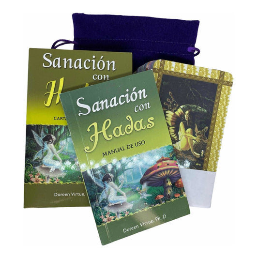 Original Fairy Healing Oracle by Doreen Virtue + Bag