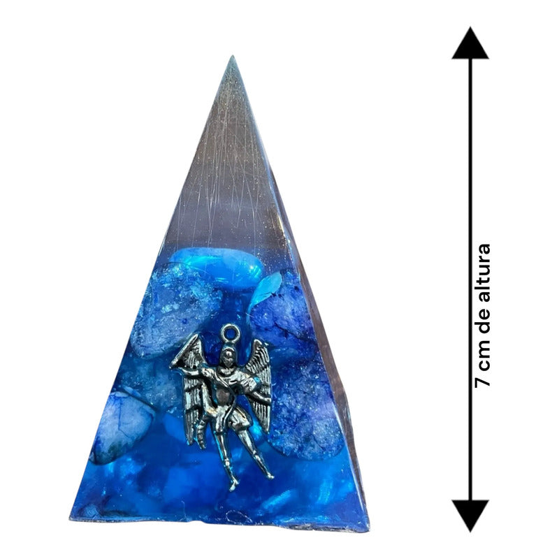 Piramide Angel En Tamaños 5 Cm, 7 Cm Y 9 Cm A Elegir 7 Cm Azul by HEREJE