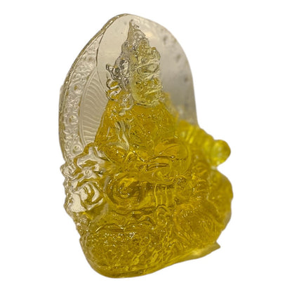 Dzambhala of Prosperity Buddha in Crystal Resin 12cm