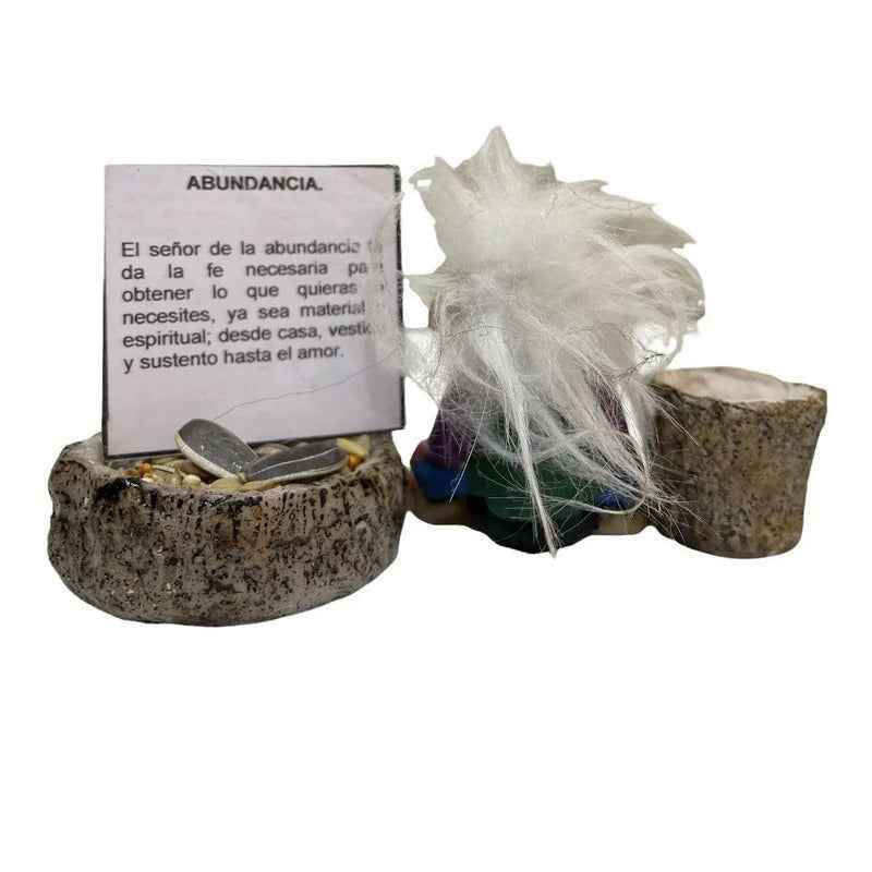 Troll Mini + Comedero + Semillas + Tarjeta Varios Modelos Abundancia Hombre 5.5cm