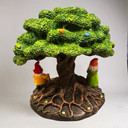 Cascada De Humo Arbol De Resina De 18 Cm De Altura Verde