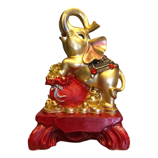 Original Elephant with Backpack Sculpture - Lety Items