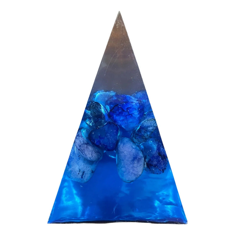 Piramide Angel En Tamaños 5 Cm, 7 Cm Y 9 Cm A Elegir 9 Cm Azul by HEREJE
