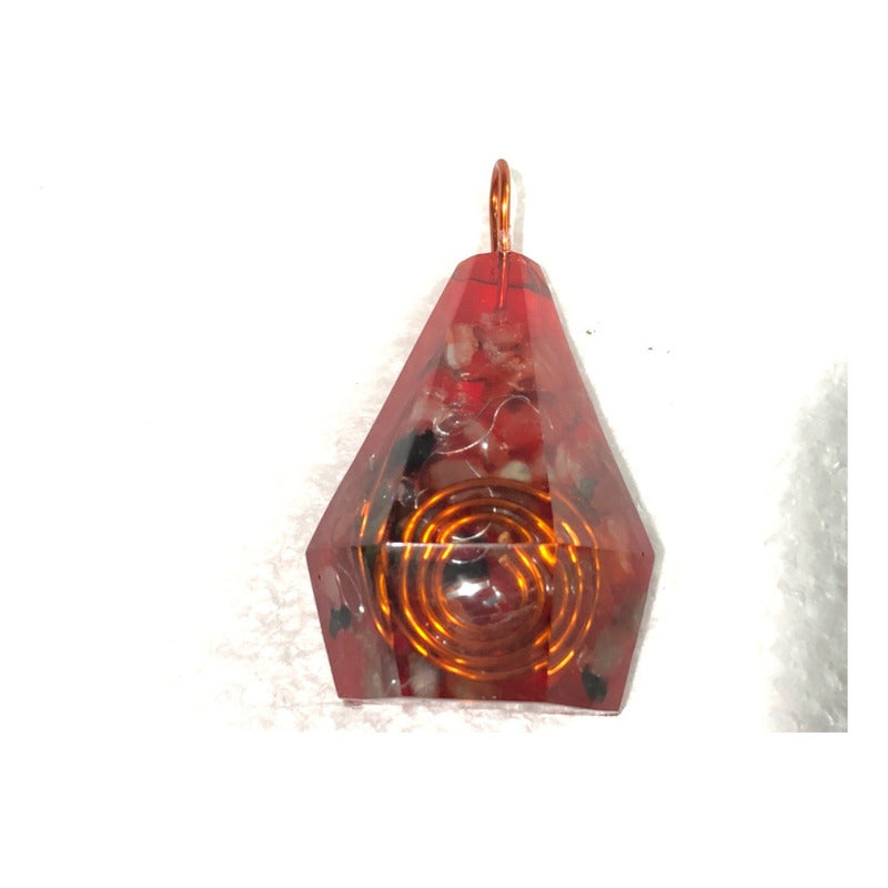 Orgonite Pendant Prism Charm Cleanses Energy Amulet