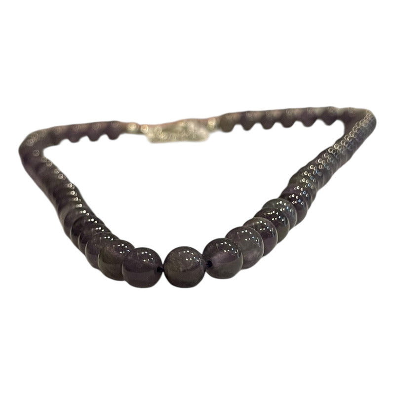 Amatista Collar De Piedra Natural