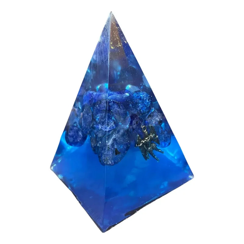 Piramide Angel En Tamaños 5 Cm, 7 Cm Y 9 Cm A Elegir 9 Cm Azul by HEREJE