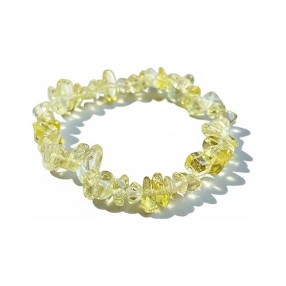Pulsera De Citrino Natural Hereje Original. Amarillo 17 Cm by HEREJE