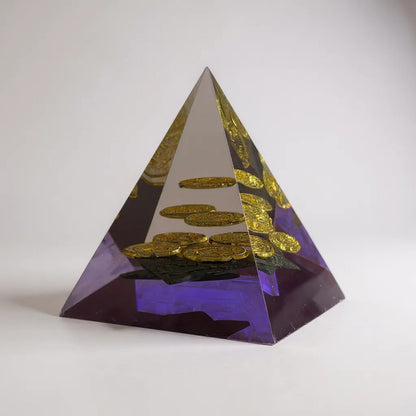 Piramides De Resina Pulida Varios Modelos 8.5x7x7 Cm