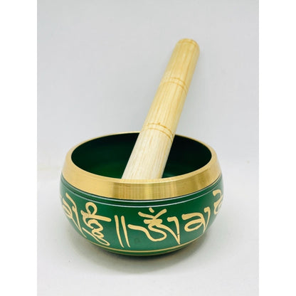 Tibetan Singing Bowl 95mm Diameter 7 Metals Imported Cleaning
