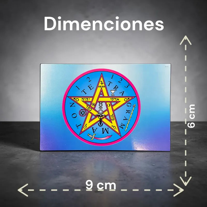 Estampas Coleccionables Esoterismo 5 Piezas Iguales Por Pac Tetragramaton Simbologia by HEREJE