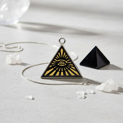 Espejos Triángulo Ojo Visor De Cristal Grabado 5x5