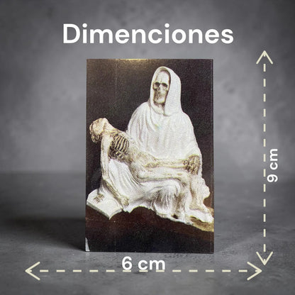 Estampas Coleccionables Esoterismo 5 Piezas Iguales Por Pac Santa Muerte Religioso by HEREJE