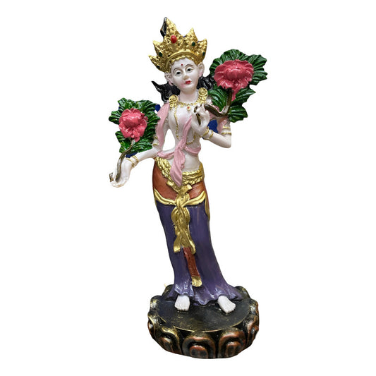 Replik der Buddha-Statue „Weiße Tara“, 20 cm.