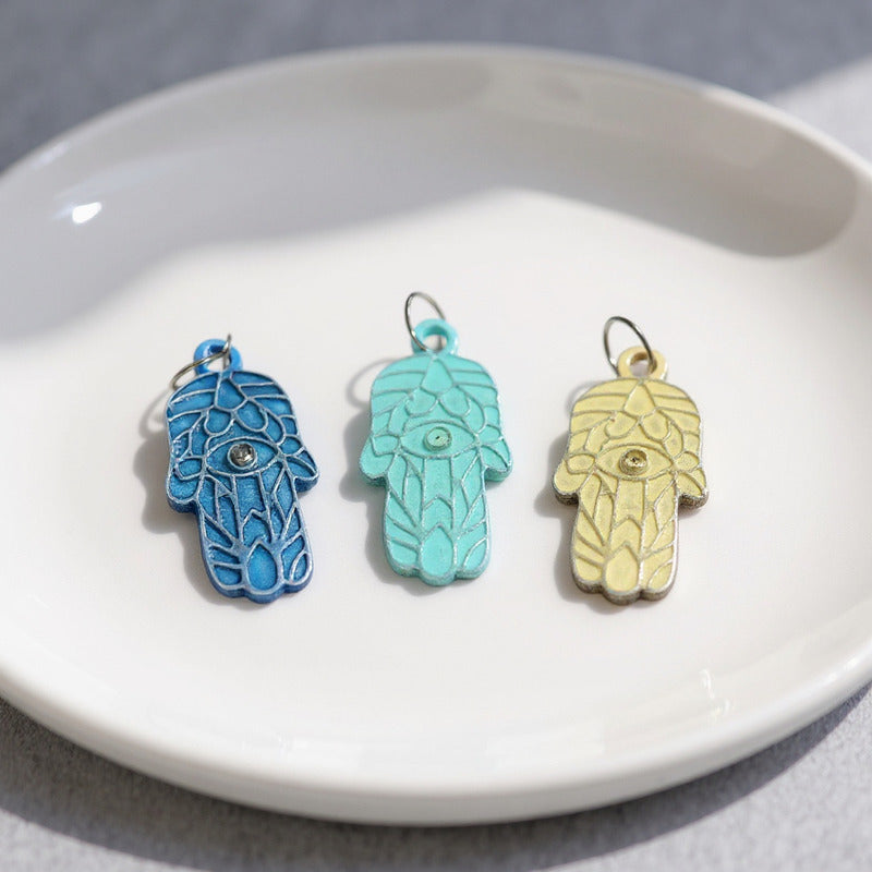 Dije Mano De Fatima Encapsulado 3 Cm De Altura