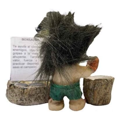 Troll Mini + Comedero + Semillas + Tarjeta Varios Modelos Boxeador 6.5cm