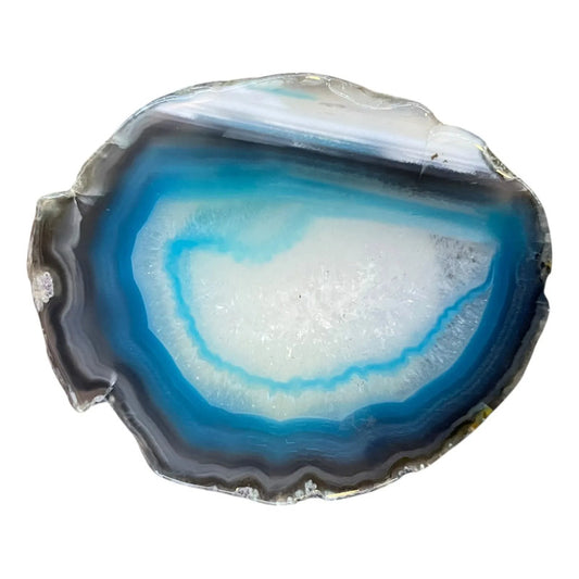 Sujetador, Para Celular De Piedra Natural Azul Centro Blanco by HEREJE