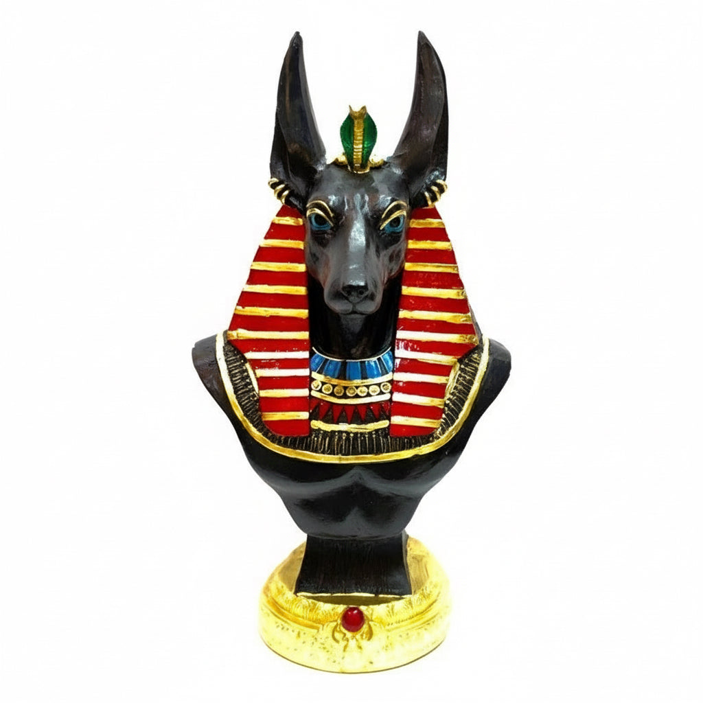 Anubis Busto Figura Resina Naciona 22 Cm