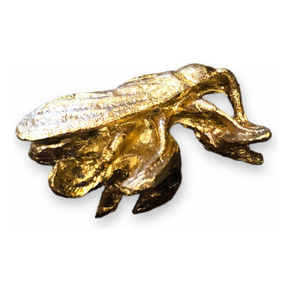 Goldenes Feng Shui-Amulett aus Metall mit Zikade