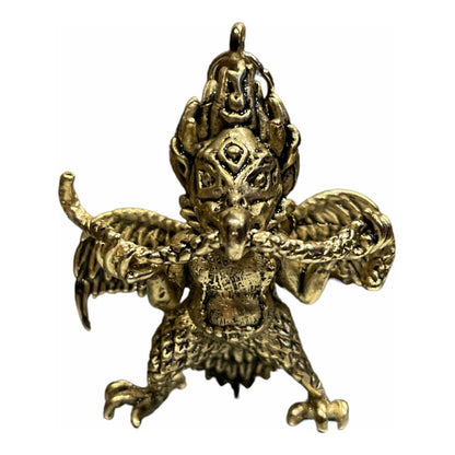 Garuda Amulet In Gold-Plated Metal 18x35x40mm