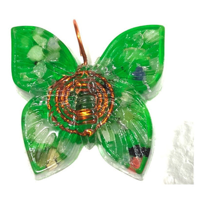 Orgonite Butterfly Pendant Amulet Cleans Energy