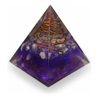 Piramide Orgonita 4 Cm De Altura Purpura by HEREJE