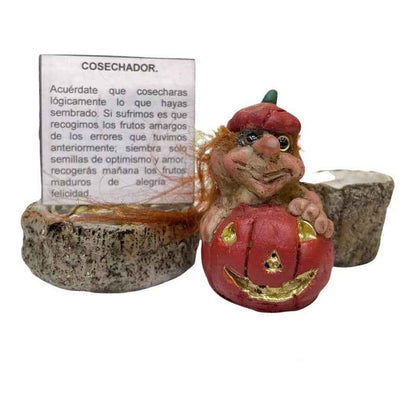 Troll Mini + Comedero + Semillas + Tarjeta Varios Modelos Cosechador 5.3 Cm