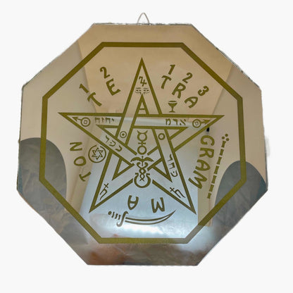 Tetragrammaton 30cm Engraved Mirror