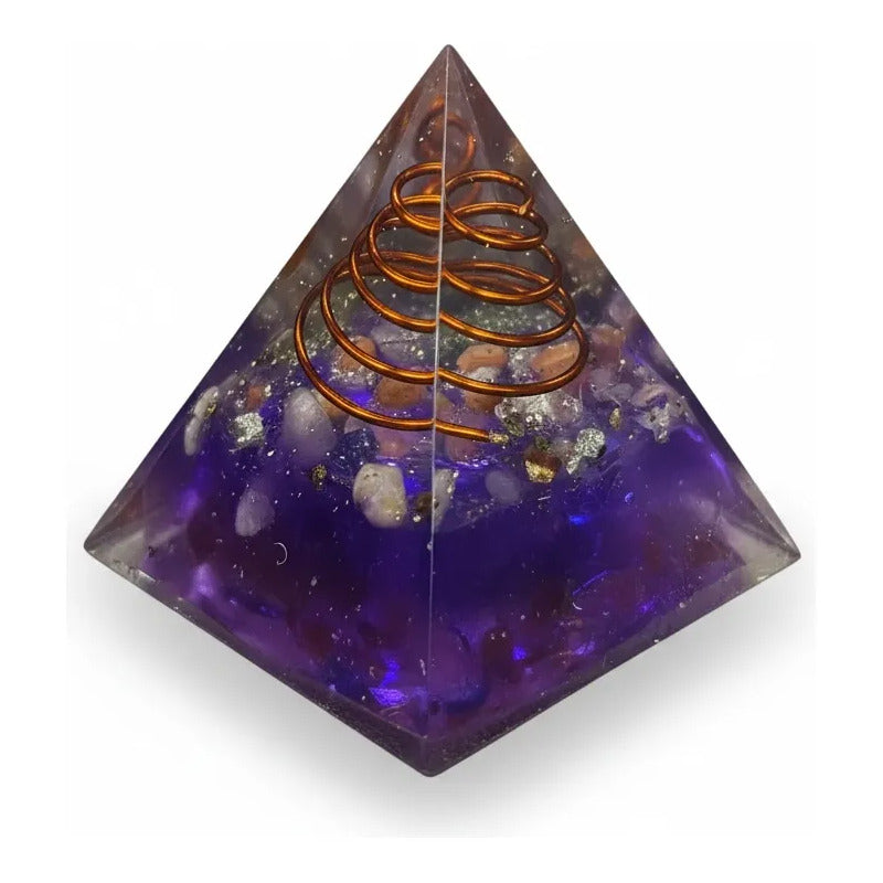 Piramide Orgonita 5 Cm De Altura Purpura by HEREJE