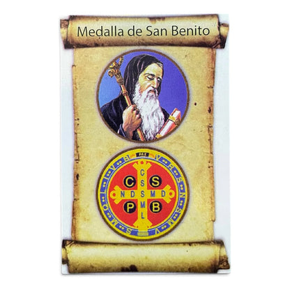 Estampas Coleccionables Esoterismo 5 Piezas Iguales Por Pac San Benito Religióso by HEREJE
