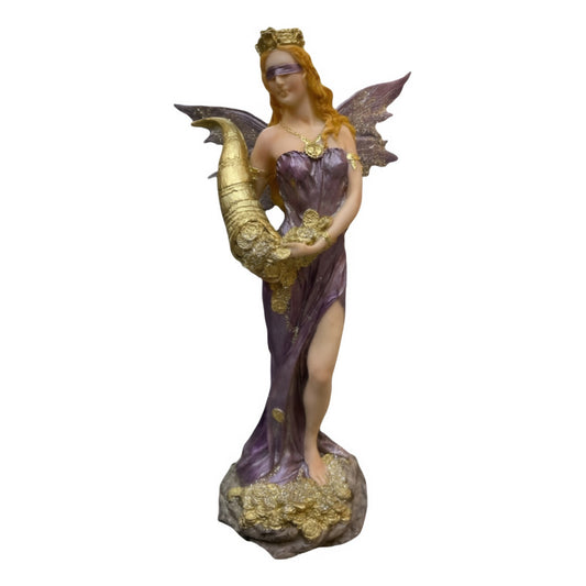 Abundia Statue With Wings 28 Cm Resin.
