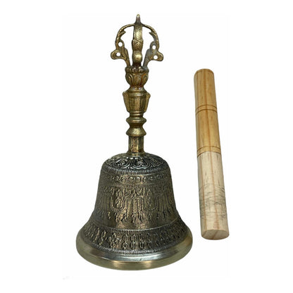 Campana Tibetana Cuenco 7 Metales Armonizador 18 Cm Alto