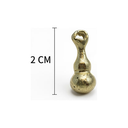 Gulu Wu Lou Amuleto De Metal Dorado 2 Cm De Alto Miniatura