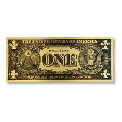 Billete Dorado Diferentes Denominaciones Plastificados