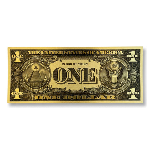 Billete Dorado Diferentes Denominaciones Plastificados