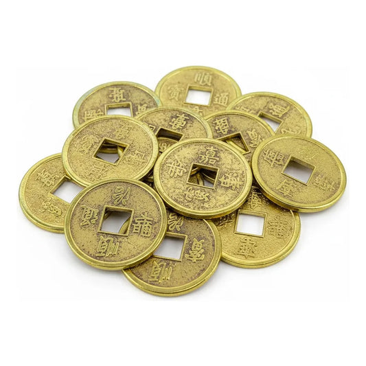 Moneda China Dorada 10 Piezas 2.3 Cm De Diametro by HEREJE